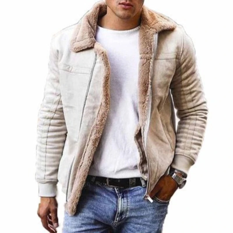Hessel- Heren Leren Winterjas