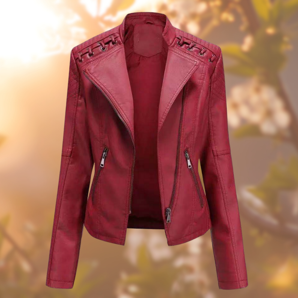 Elegante Lederen Jas