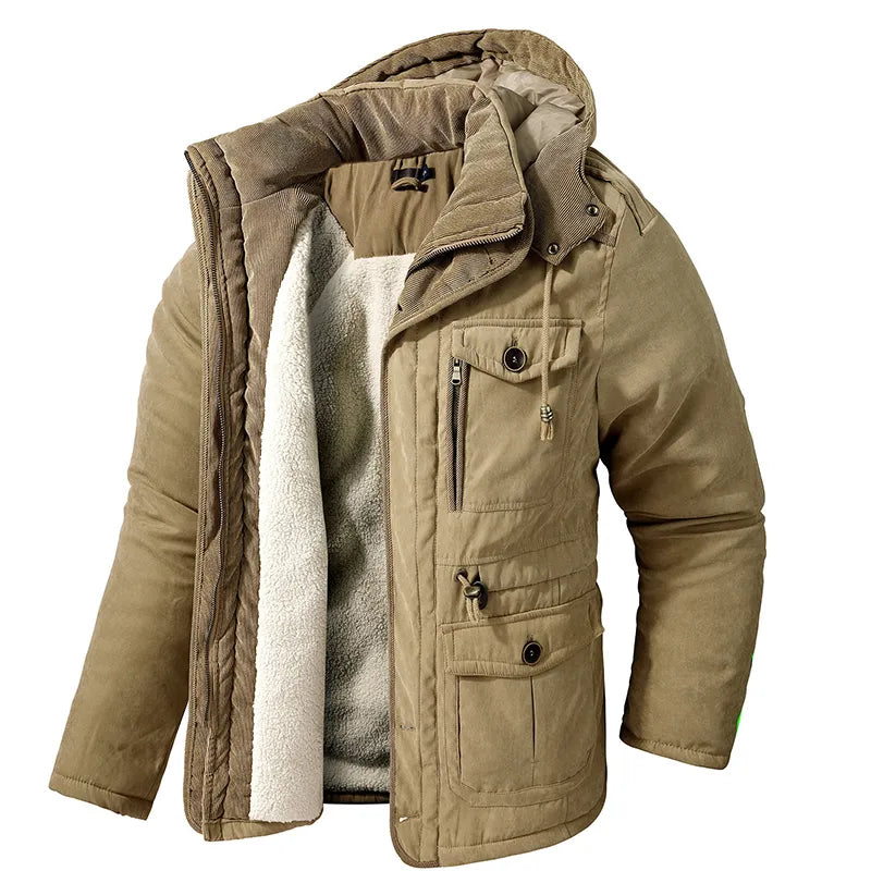 Warme Winterjas met Bontvoering