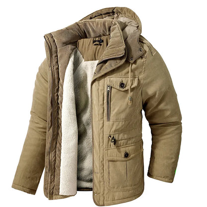 Warme Winterjas met Bontvoering