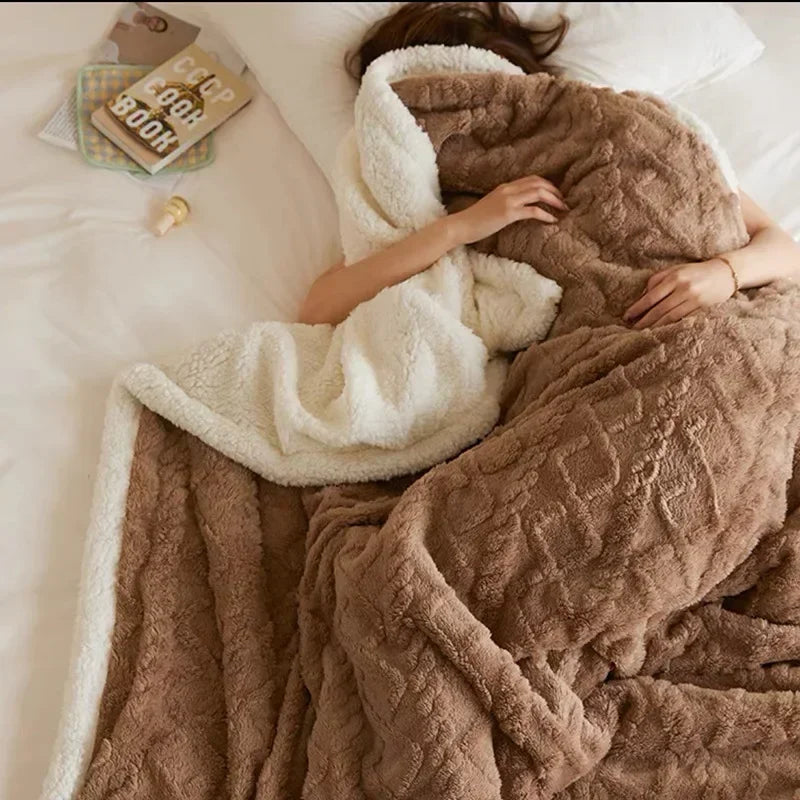 Dikke Winter Fleece Deken - LuxyCozy