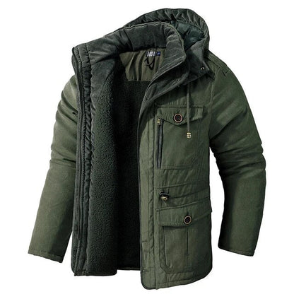 Warme Winterjas met Bontvoering
