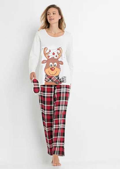 FeestKnit Matching Kerstpyjama Set – Zachte Katoenen Familiepyjama voor Gezellige Feestdagen