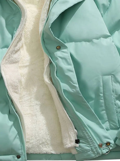 Chloé| Warme Rits Winterjas – Comfort en Stijl voor Koude Dagen