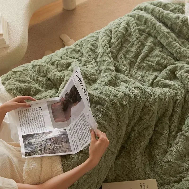 Dikke Winter Fleece Deken - LuxyCozy