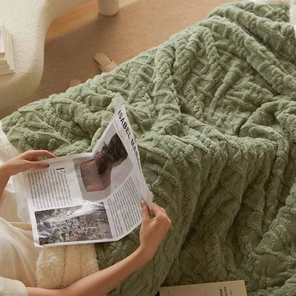 Dikke Winter Fleece Deken - LuxyCozy