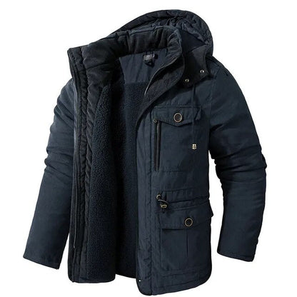 Warme Winterjas met Bontvoering