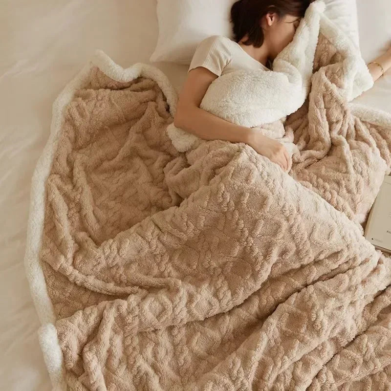 Dikke Winter Fleece Deken - LuxyCozy