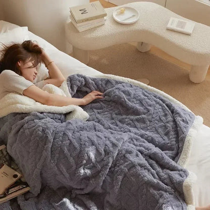 Dikke Winter Fleece Deken - LuxyCozy