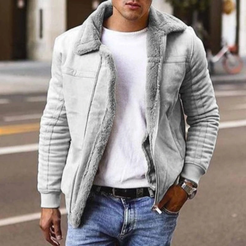 Hessel- Heren Leren Winterjas
