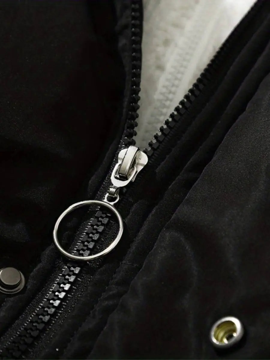 Chloé| Warme Rits Winterjas – Comfort en Stijl voor Koude Dagen