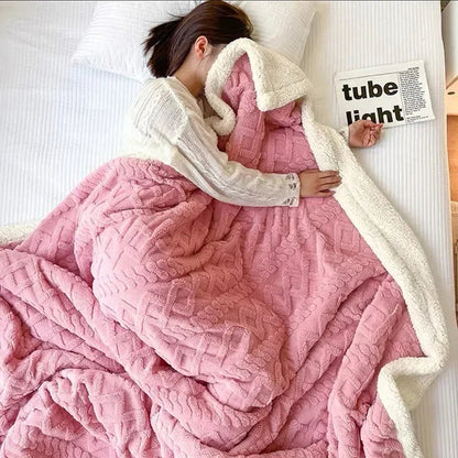 Dikke Winter Fleece Deken - LuxyCozy