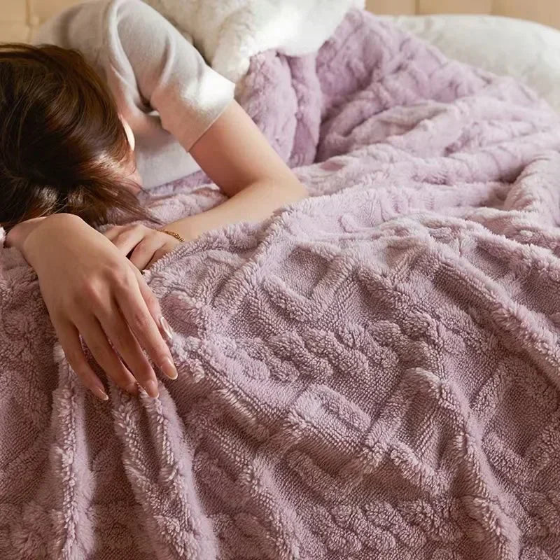 Dikke Winter Fleece Deken - LuxyCozy
