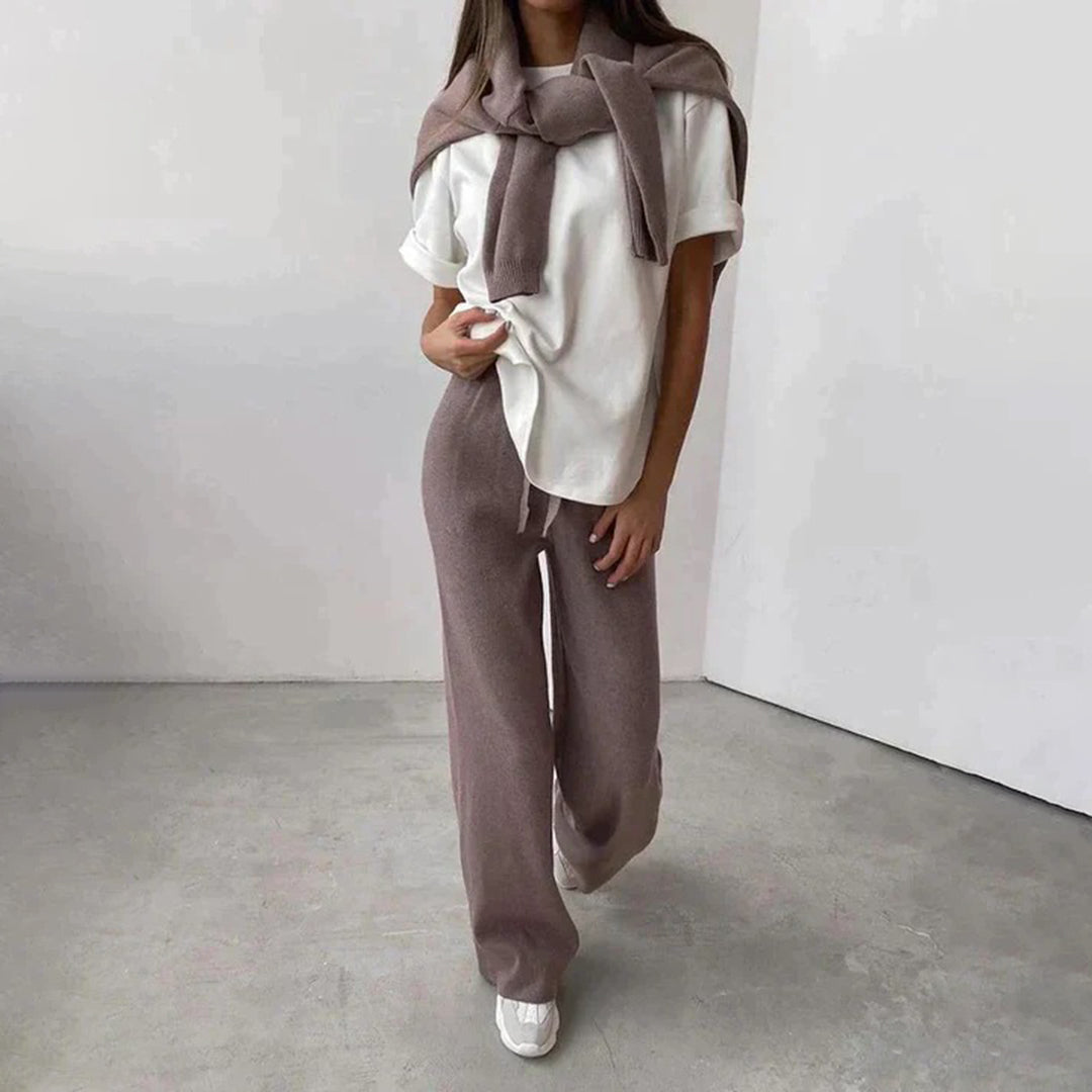 Clara Fontaine| Luxe Dames Loungewear Set van 100% Premium Katoen