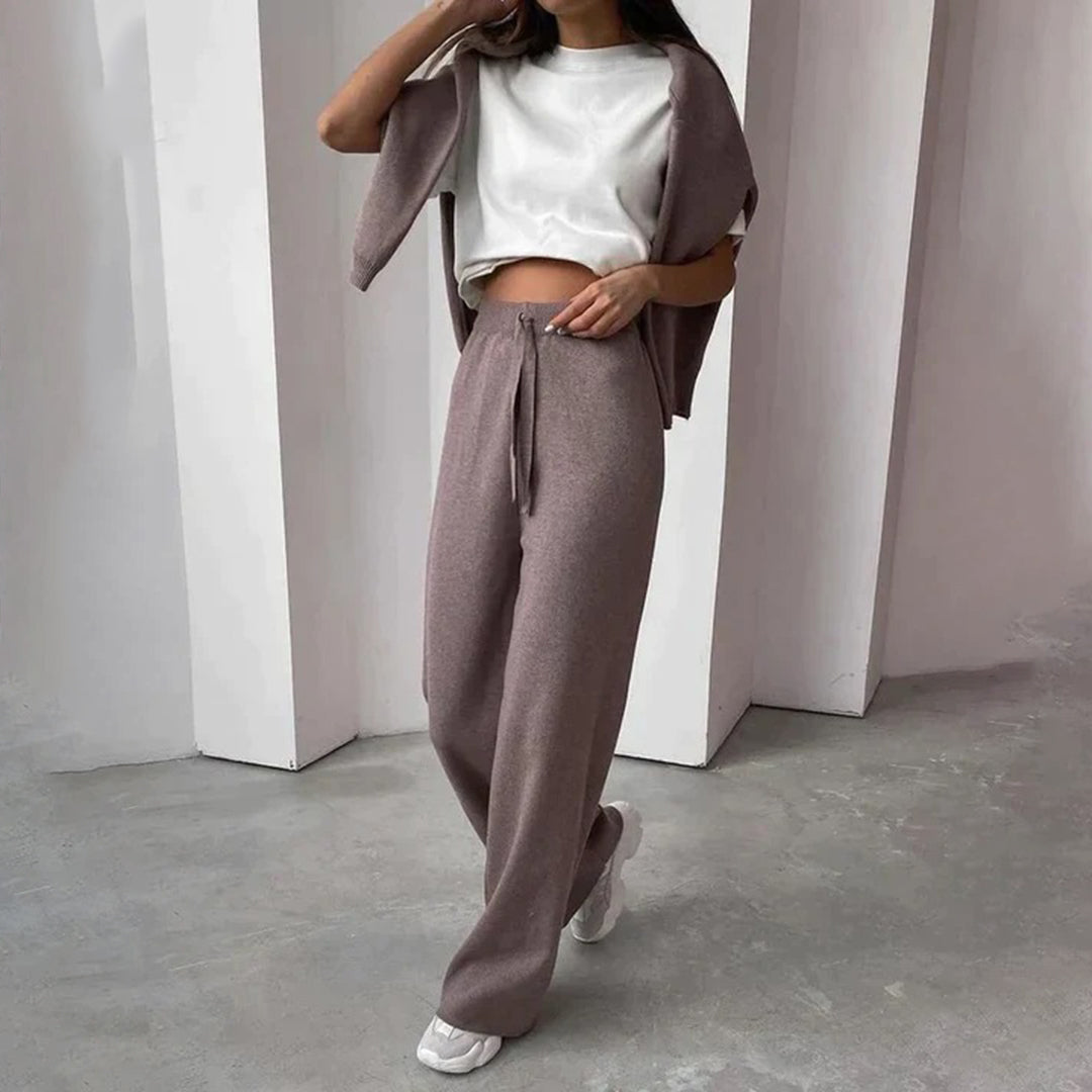 Clara Fontaine| Luxe Dames Loungewear Set van 100% Premium Katoen