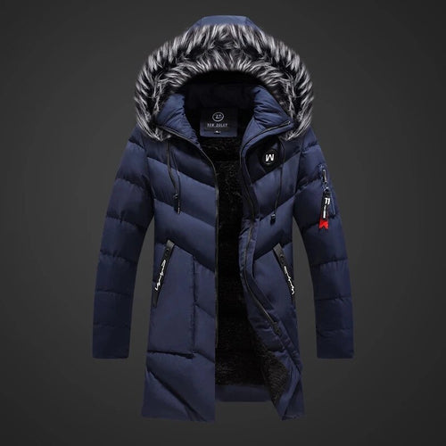 Heren Sherpa Gevoerde Lange Winterjas