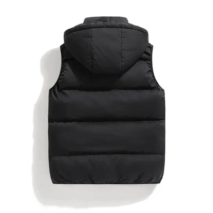 Heren Gewatteerde Bodywarmer met Capuchon