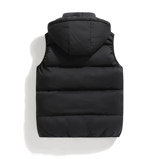 Heren Gewatteerde Bodywarmer met Capuchon