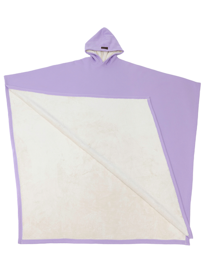 Luxe Fleece Poncho met Capuchon