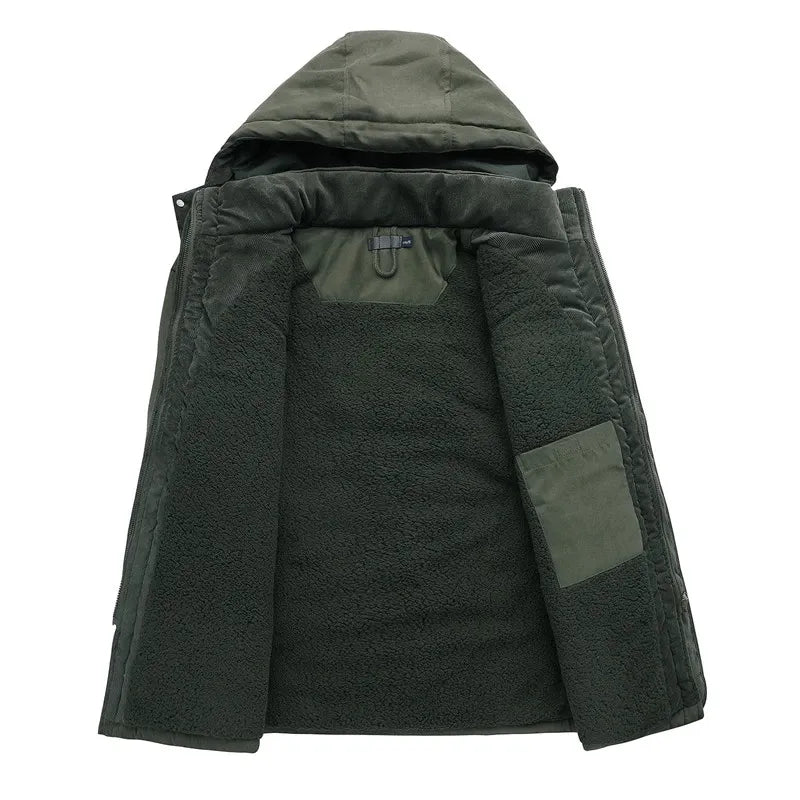 Warme Winterjas met Bontvoering