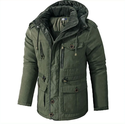 Warme Winterjas met Bontvoering