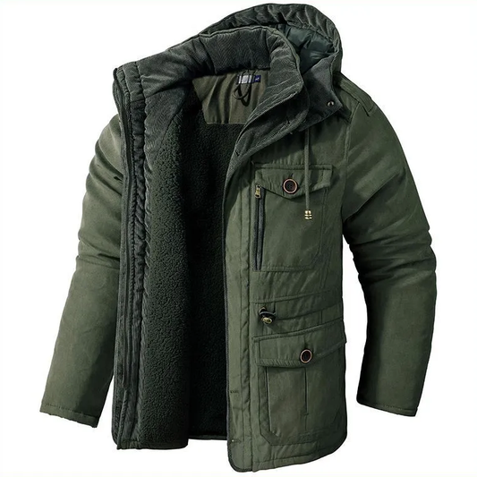 Warme Winterjas met Bontvoering