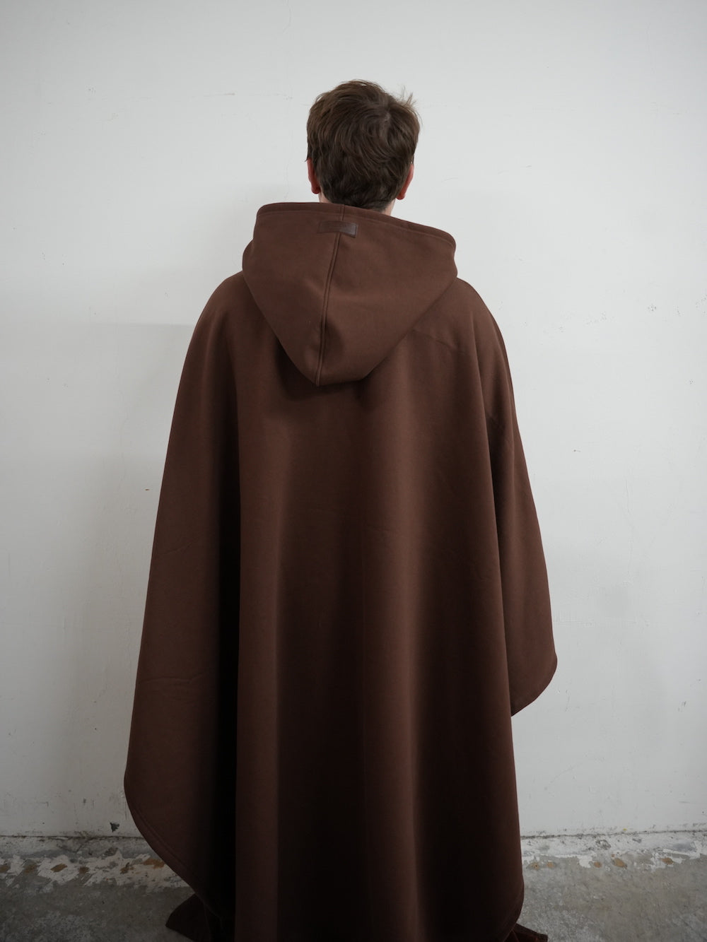 Luxe Fleece Poncho met Capuchon