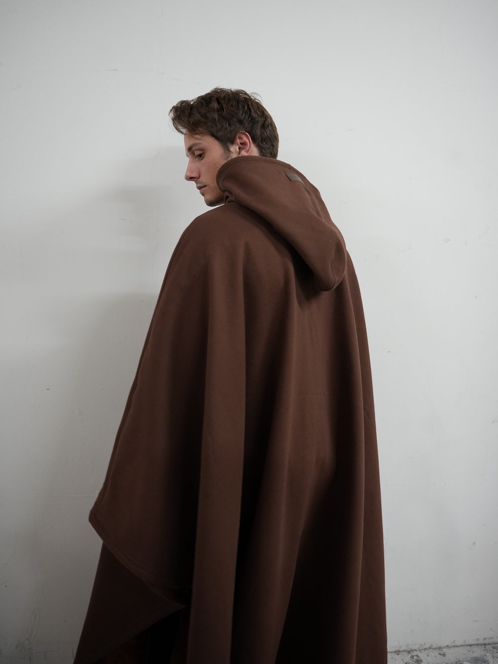 Luxe Fleece Poncho met Capuchon