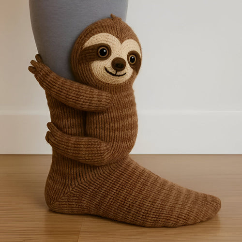 KnusStep Warme Dierensokken van Pluche – Antislip Huissokken met 3D Ontwerp