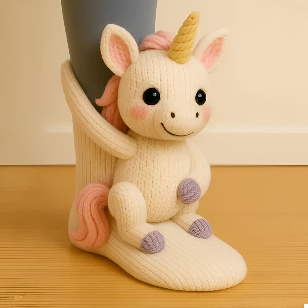 KnusStep Warme Dierensokken van Pluche – Antislip Huissokken met 3D Ontwerp