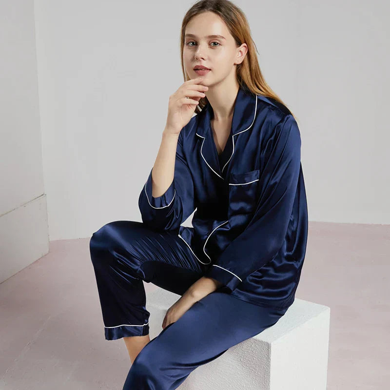 Celeste Zijden Dames Pyjama - Luxe & Comfort