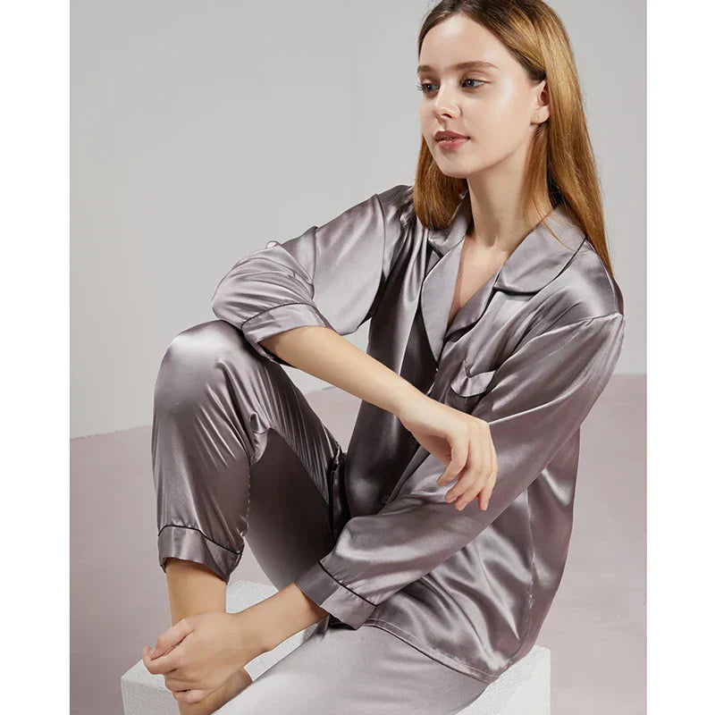 Celeste Zijden Dames Pyjama - Luxe & Comfort
