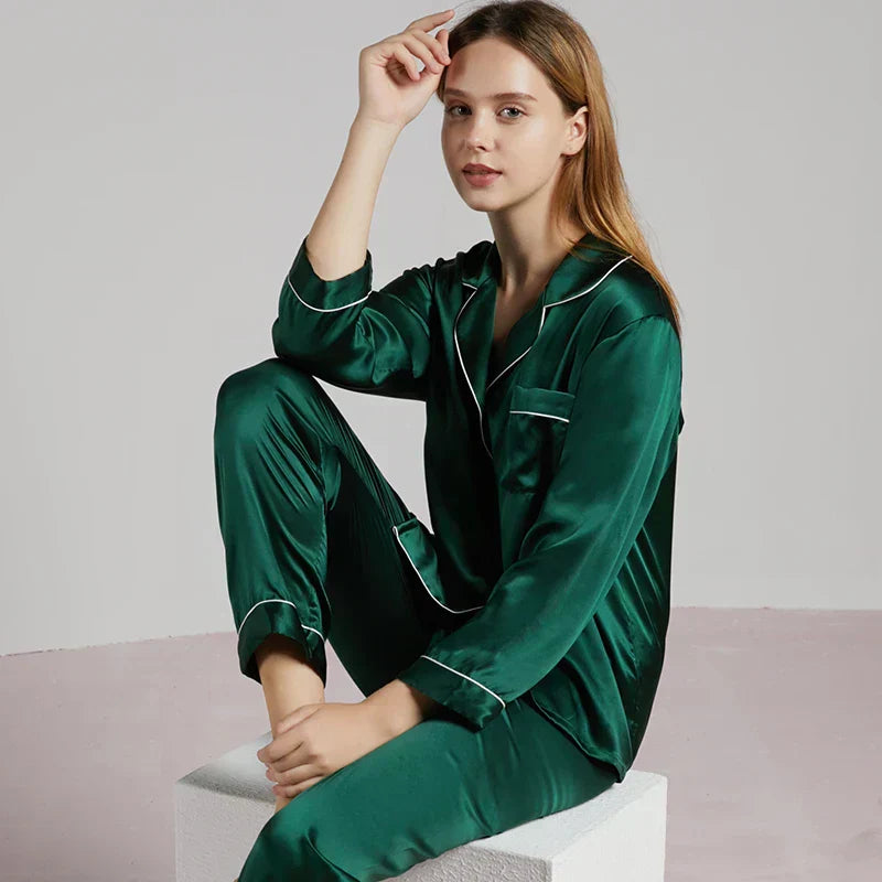 Celeste Zijden Dames Pyjama - Luxe & Comfort