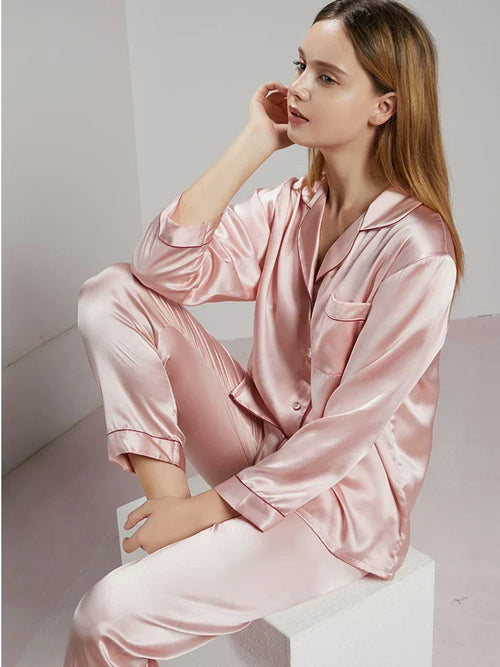 Celeste Zijden Dames Pyjama - Luxe & Comfort