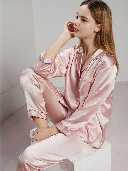 Celeste Zijden Dames Pyjama - Luxe & Comfort