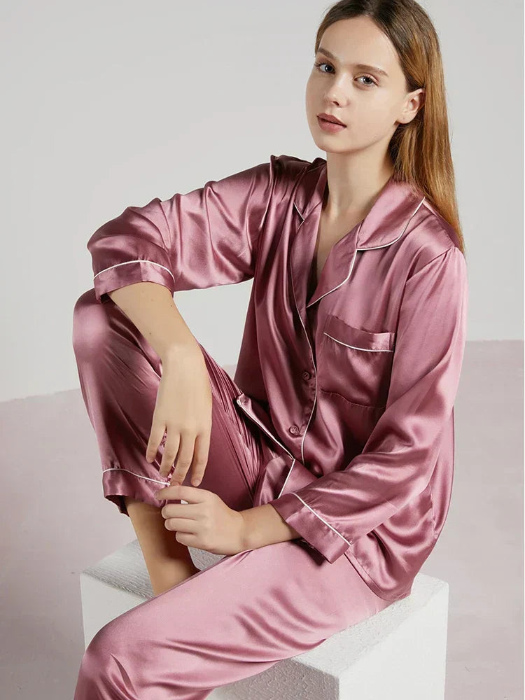 Celeste Zijden Dames Pyjama - Luxe & Comfort