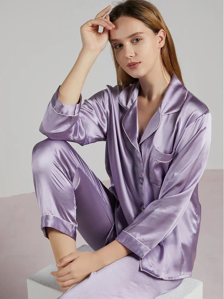 Celeste Zijden Dames Pyjama - Luxe & Comfort