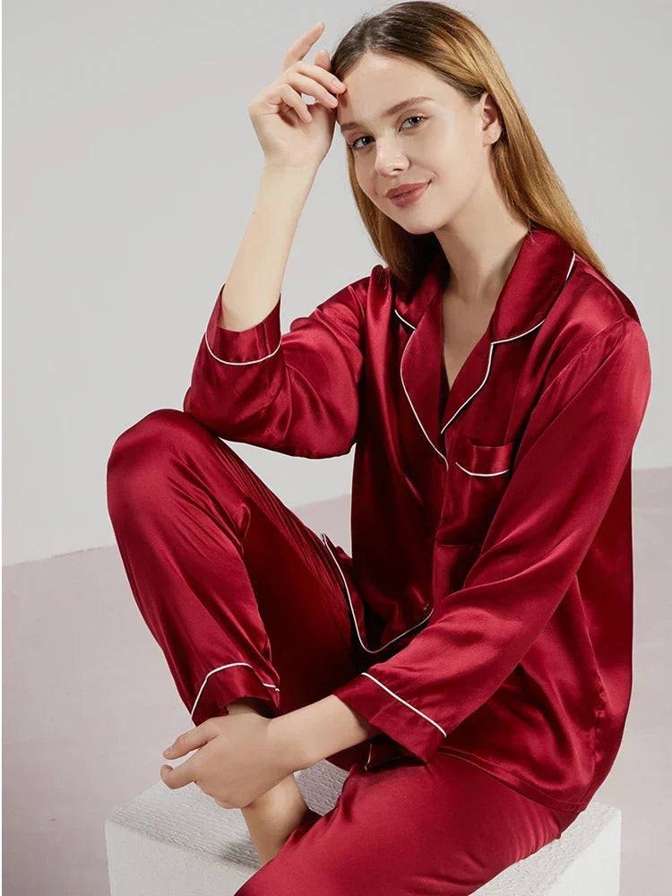 Celeste Zijden Dames Pyjama - Luxe & Comfort