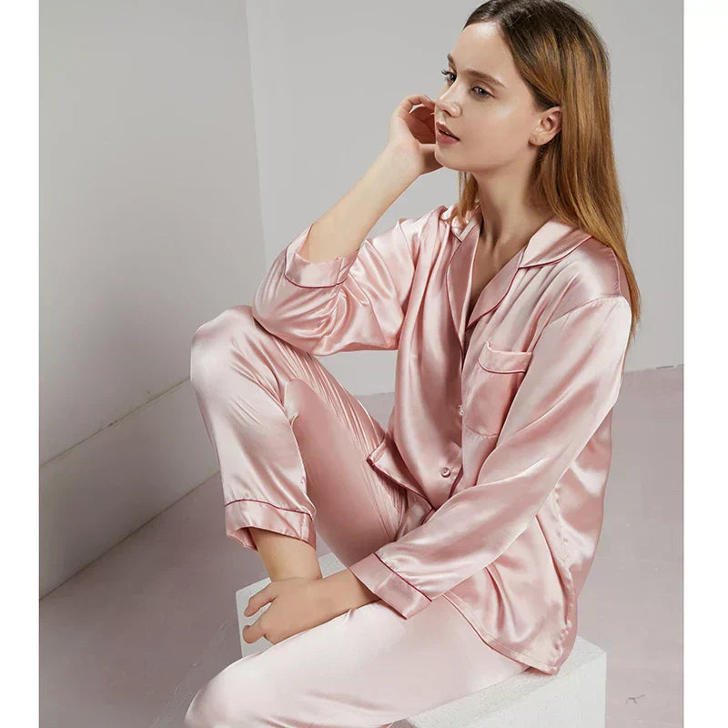 Celeste Zijden Dames Pyjama - Luxe & Comfort