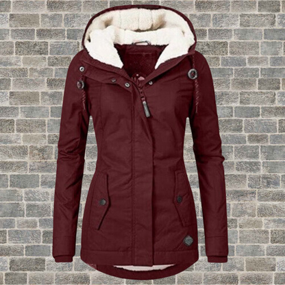 Waterdichte Winterjas voor Dames – Met Capuchon, Comfort en Perfecte Pasvorm