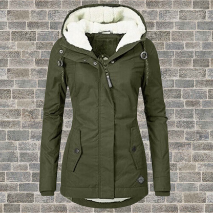Waterdichte Winterjas voor Dames – Met Capuchon, Comfort en Perfecte Pasvorm