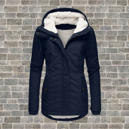Waterdichte Winterjas voor Dames – Met Capuchon, Comfort en Perfecte Pasvorm