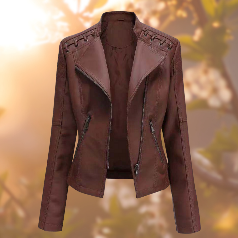 Elegante Lederen Jas