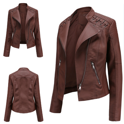 Elegante Lederen Jas