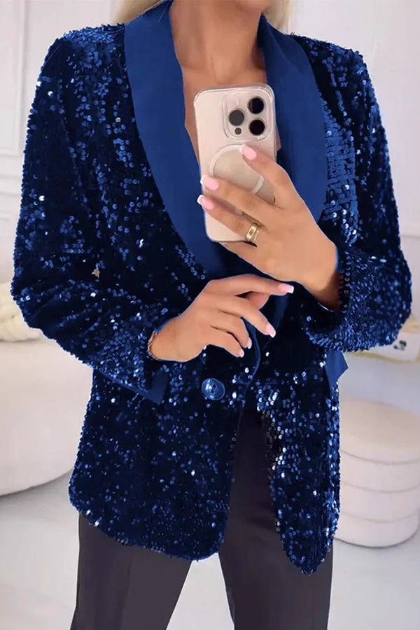 Glinsterende Kerst Blazer Jasje