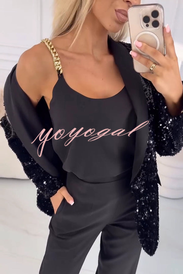 Glinsterende Kerst Blazer Jasje