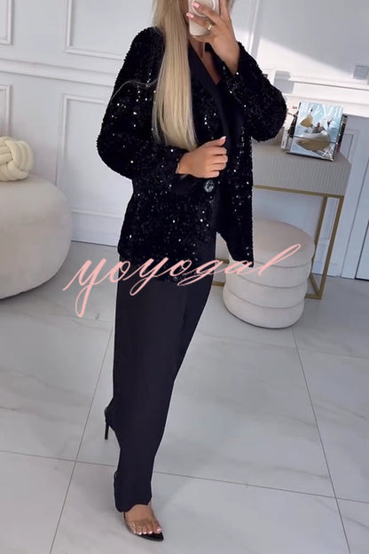 Glinsterende Kerst Blazer Jasje