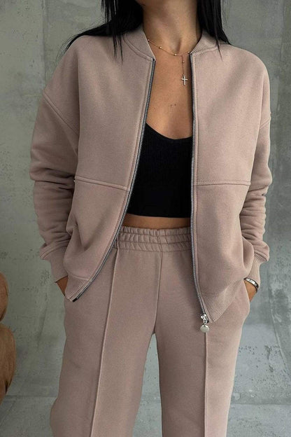 Trendy tweedelig loungepak