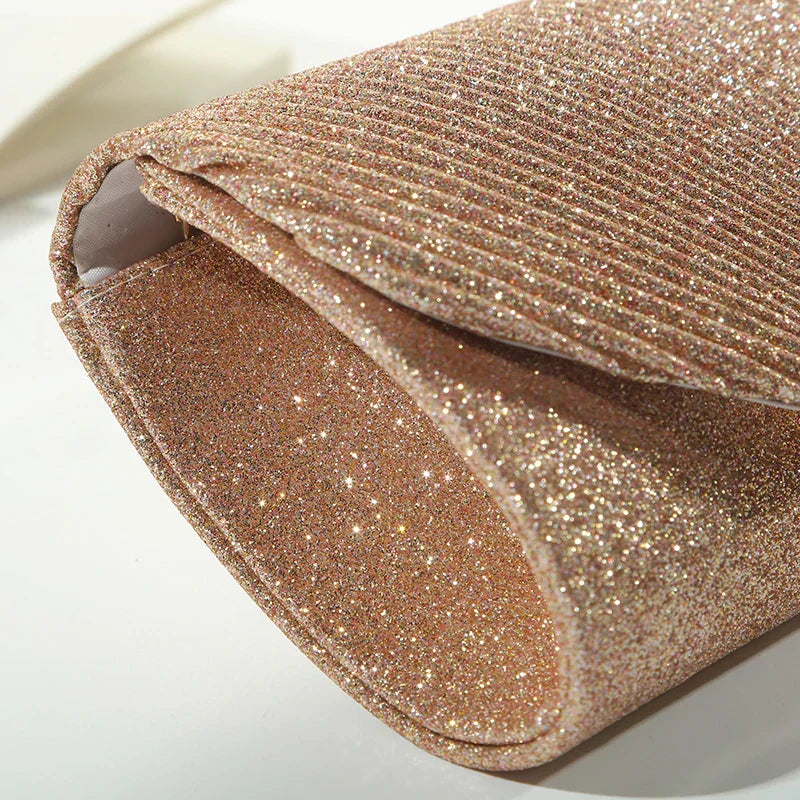 Celestia Clutch - Luxe Avondtas | Goud | Verwijderbare Band