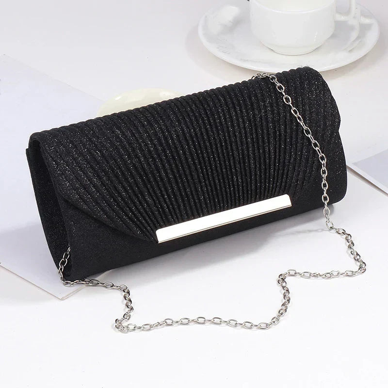 Celestia Clutch - Luxe Avondtas | Goud | Verwijderbare Band